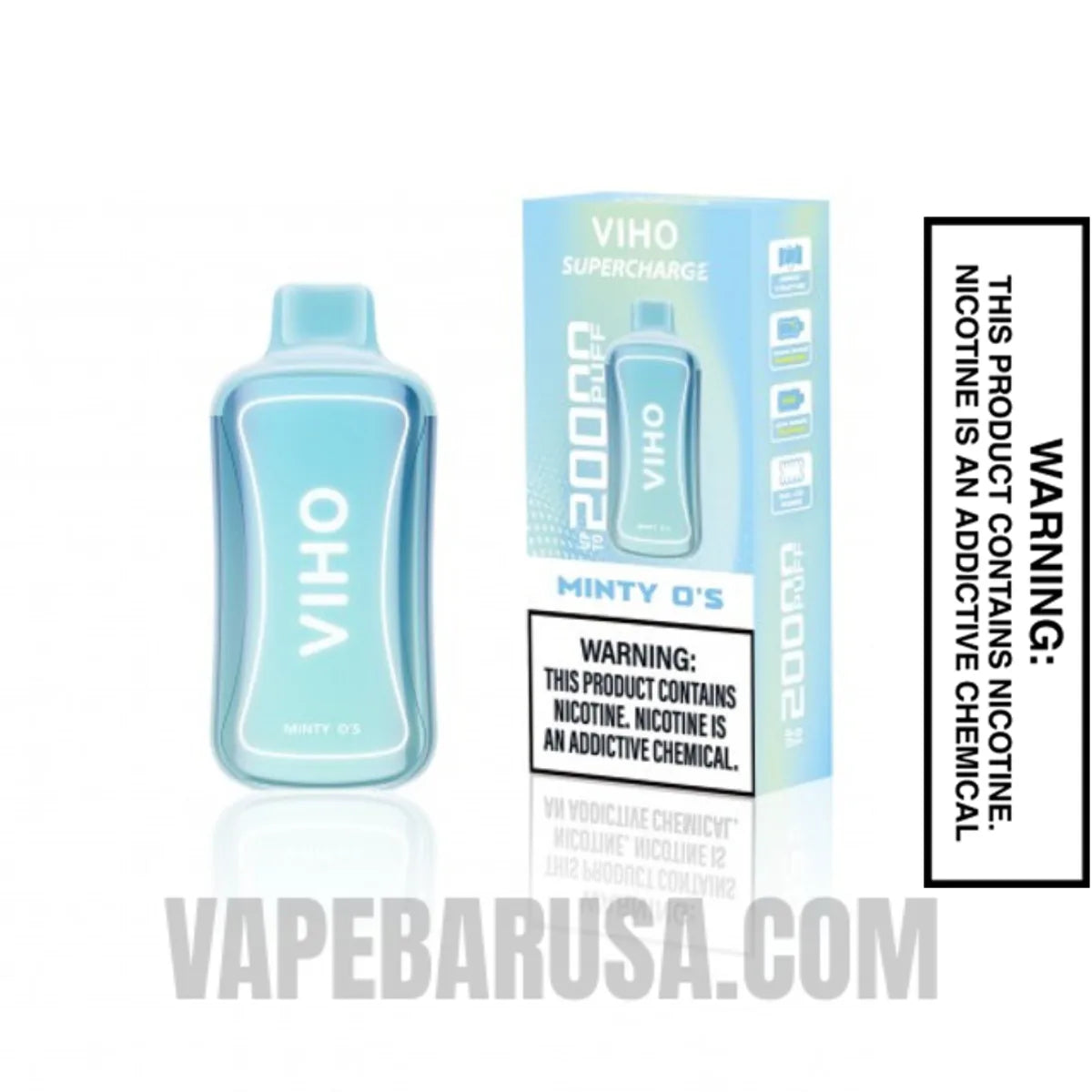 Minty O's Viho Supercharge 20000 Puffs With Package Box