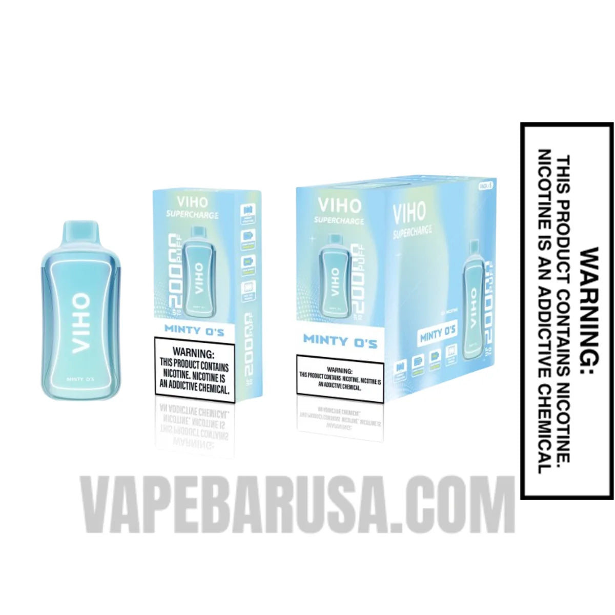 Minty O's Viho Supercharge 20000 Puffs With Bundle Pack