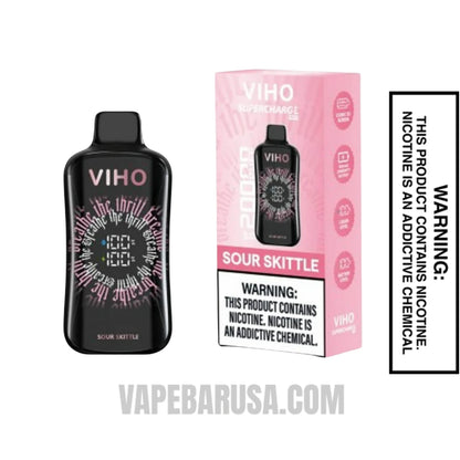 Sour Skittle VIHO Supercharge Pro Disposable Vape With Package Box