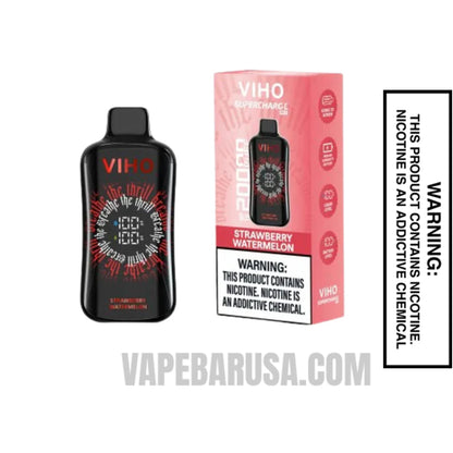 Strawberry Watermelon VIHO Supercharge Pro Disposable Vape With Package Box 