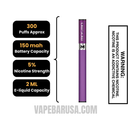 Vintage MOSMO Stik Disposable Specifications