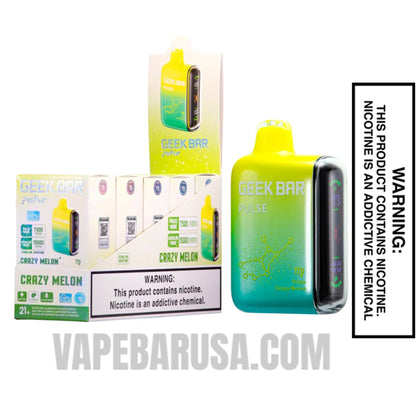 Virgo Crazy Melon Geek Bar Pulse Vape With Bundle Pack