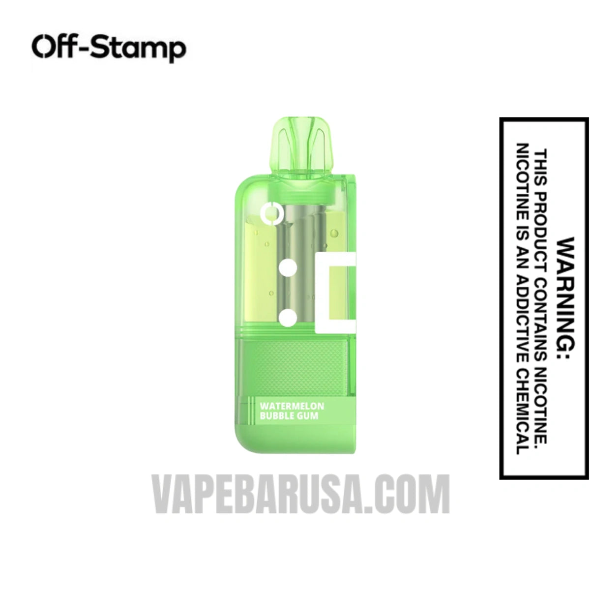 Watermelon Bubble Gum Off Stamp X Crystal Cube 35K Disposable Vape Pod