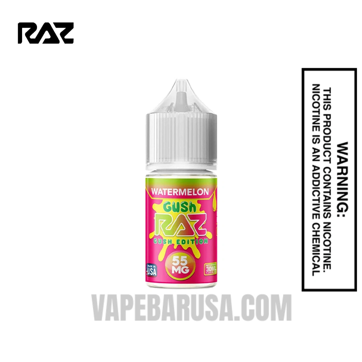 Watermelon Gush RAZ Salt Nic Juice 30 ML