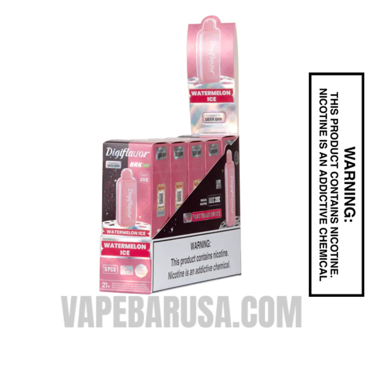 Watermelon Ice Digiflavor BRK 20K Disposable POD With Bundle Pack