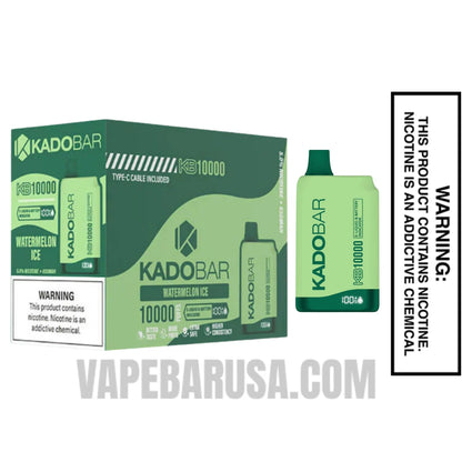 Watermelon Ice Kado Bar KB10000 Disposable Vape With Bundle Pack