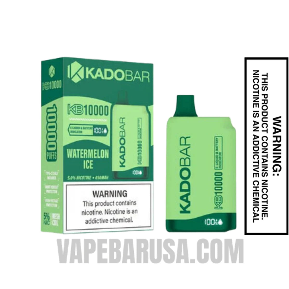 Watermelon Ice Kado Bar KB10000 Disposable Vape With Package Box