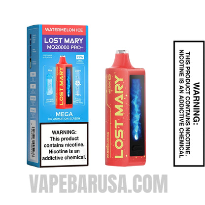 Watermelon Ice Lost Mary MO20000 Pro Vape With Package Box