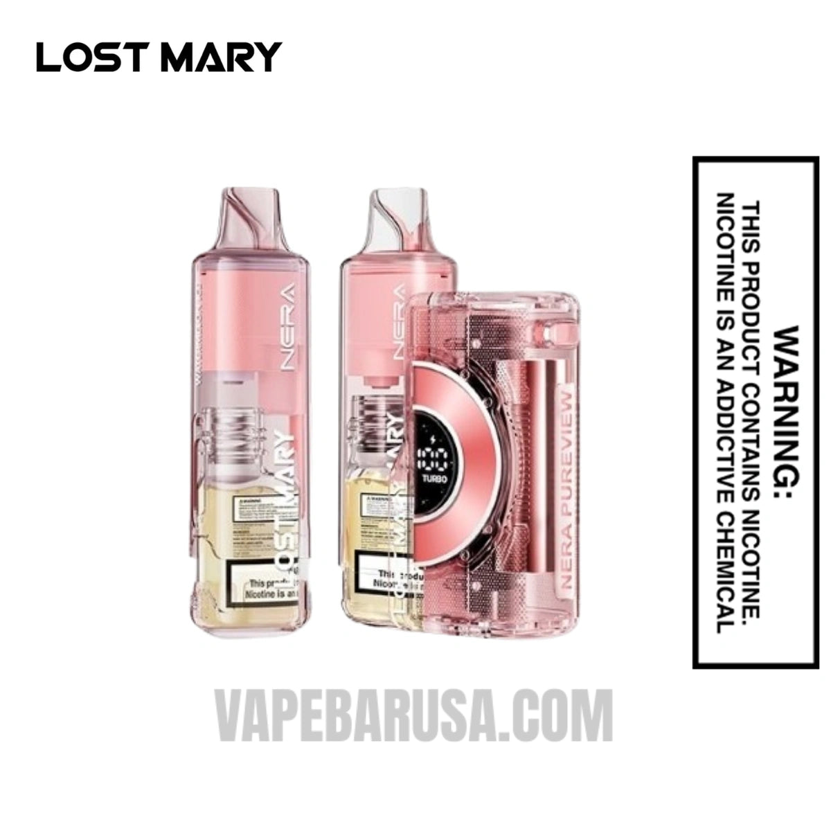 Watermelon Ice Lost Mary Nera Pureview 40K Vape Kit