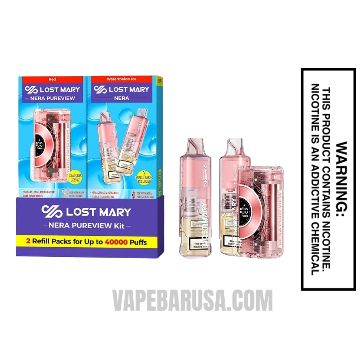 Watermelon Ice Lost Mary Nera Pureview With Package Box
