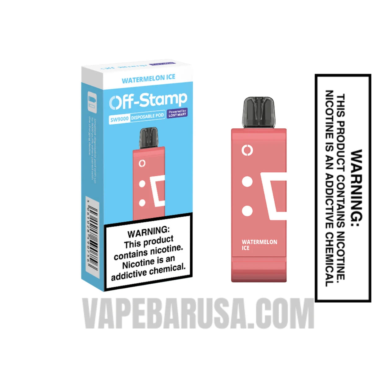 Watermelon Ice Off Stamp SW9000 Disposable Pod With Package Box