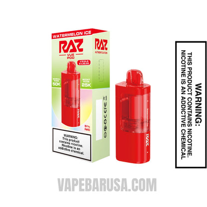 Watermelon Ice RAZ VUE 50K Disposable Pod with Package Box
