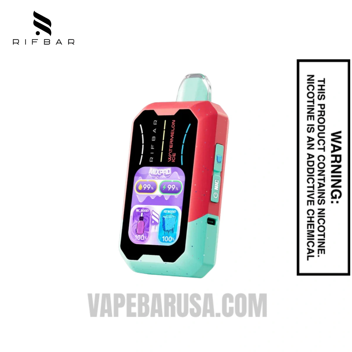 Watermelon Ice Rifbar MixPro Ice 40K Disposable Vape