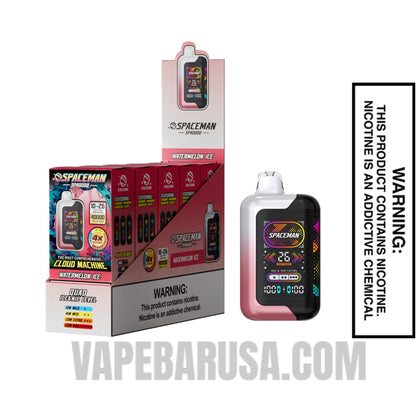 Watermelon Ice Spaceman SP40000 Disposable Vape With Bundle Box