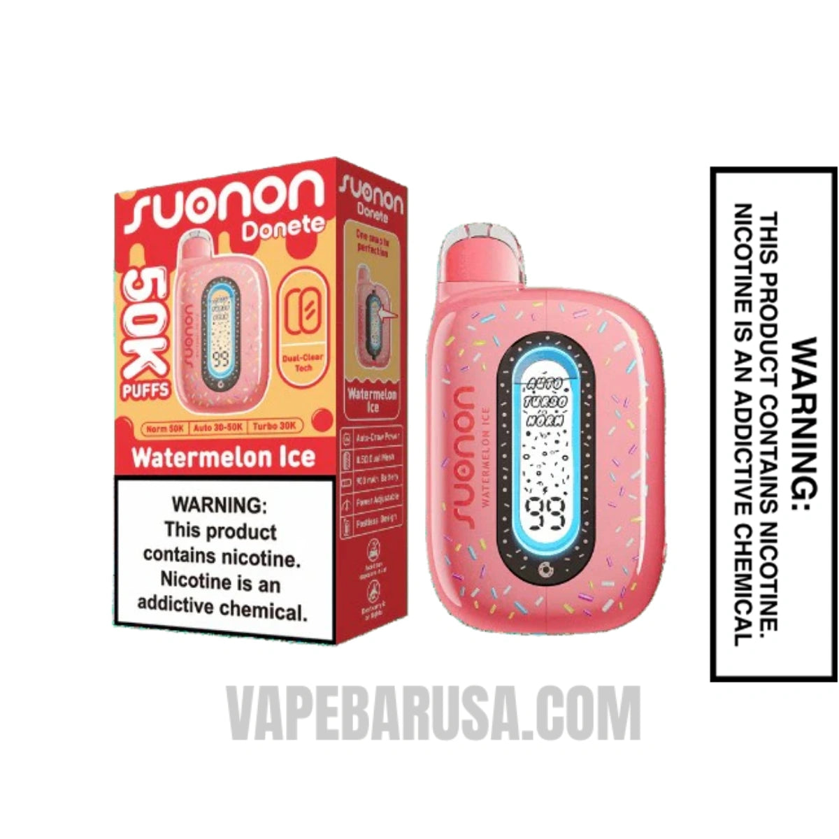 Watermelon Ice Suonon Donete 50k Disposable Vape With Package Box