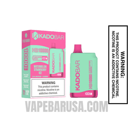 Watermelon Strawberry Ice Kado Bar KB10000 Disposable Vape With Package Box