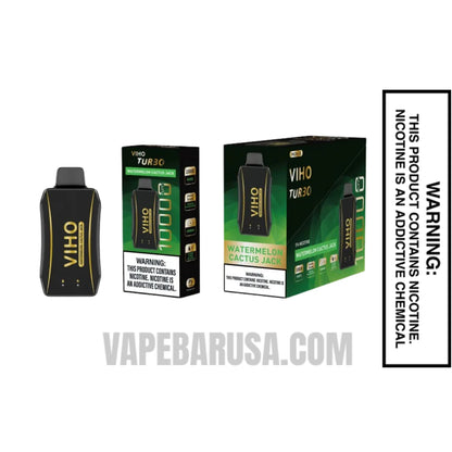 Watermelon Cactus Jack VIHO Turbo Vape 10000 Puffs With Bundle Pack
