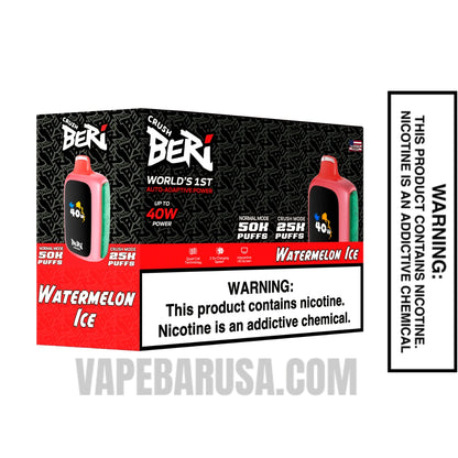 Watermelon Ice Beri Crush 50K Disposable Vape With Bundle Box