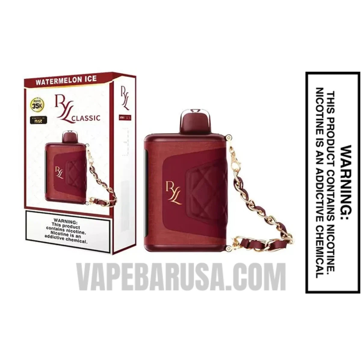 Watermelon Ice RAZ RYL Disposable Vape With Package Box