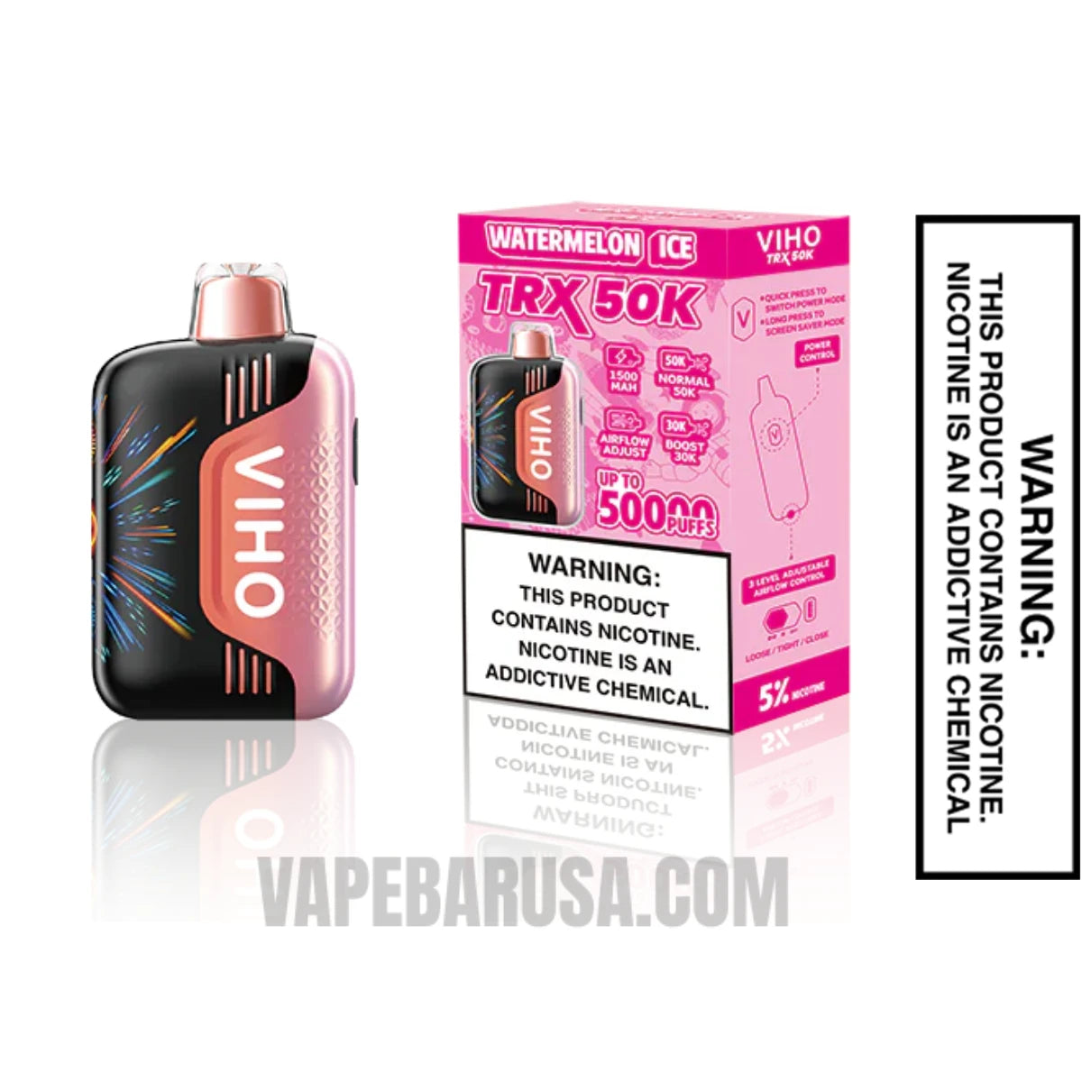 Watermelon Ice VIHO TRX 50K Disposable Vape With Package Box