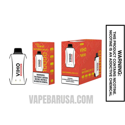 Watermelon Icy VIHO Turbo Vape 10000 Puffs With Bundle Pack