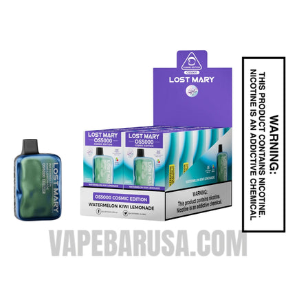 Watermelon Kiwi Lemonade Lost Mary OS5000 Cosmic Edition Vape With Bundle Pack