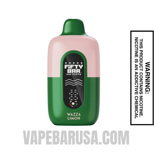 Wazza Limon Hidden Hills X Fifty Bar 20k Disposable Vape
