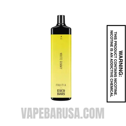 White Gummy Esco Bars 5000 Puffs Disposable Vape