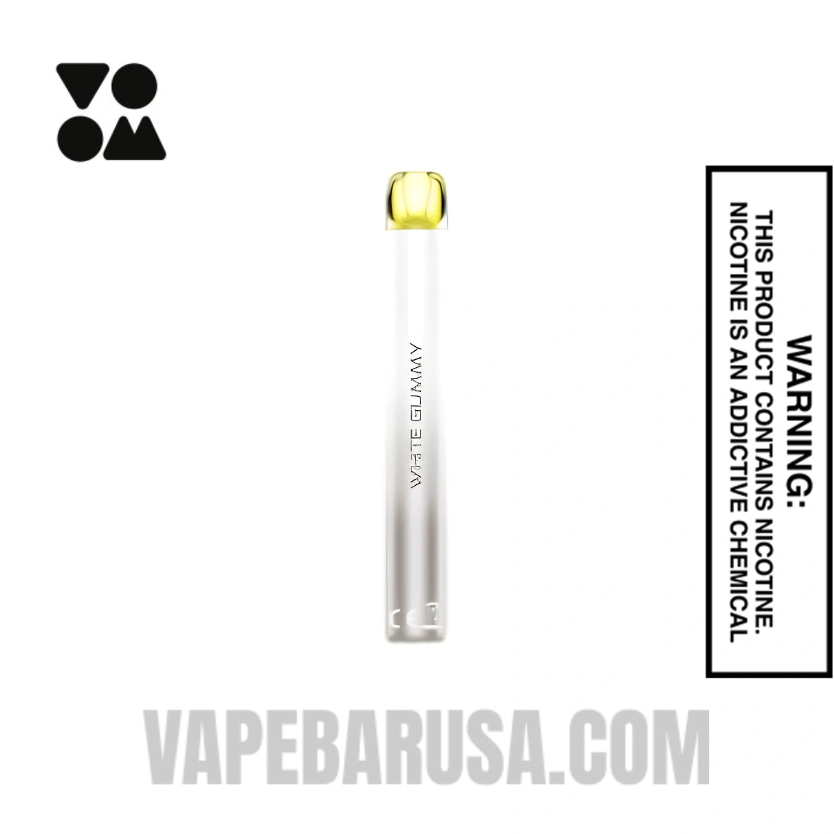 White Gummy Voom Mesh 3000 Puffs Disposable Vape