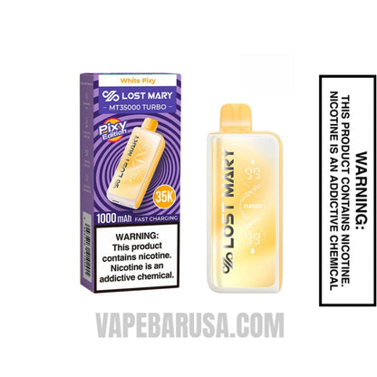 White Pixy Lost Mary MT35000 Disposable Vape With Package Box