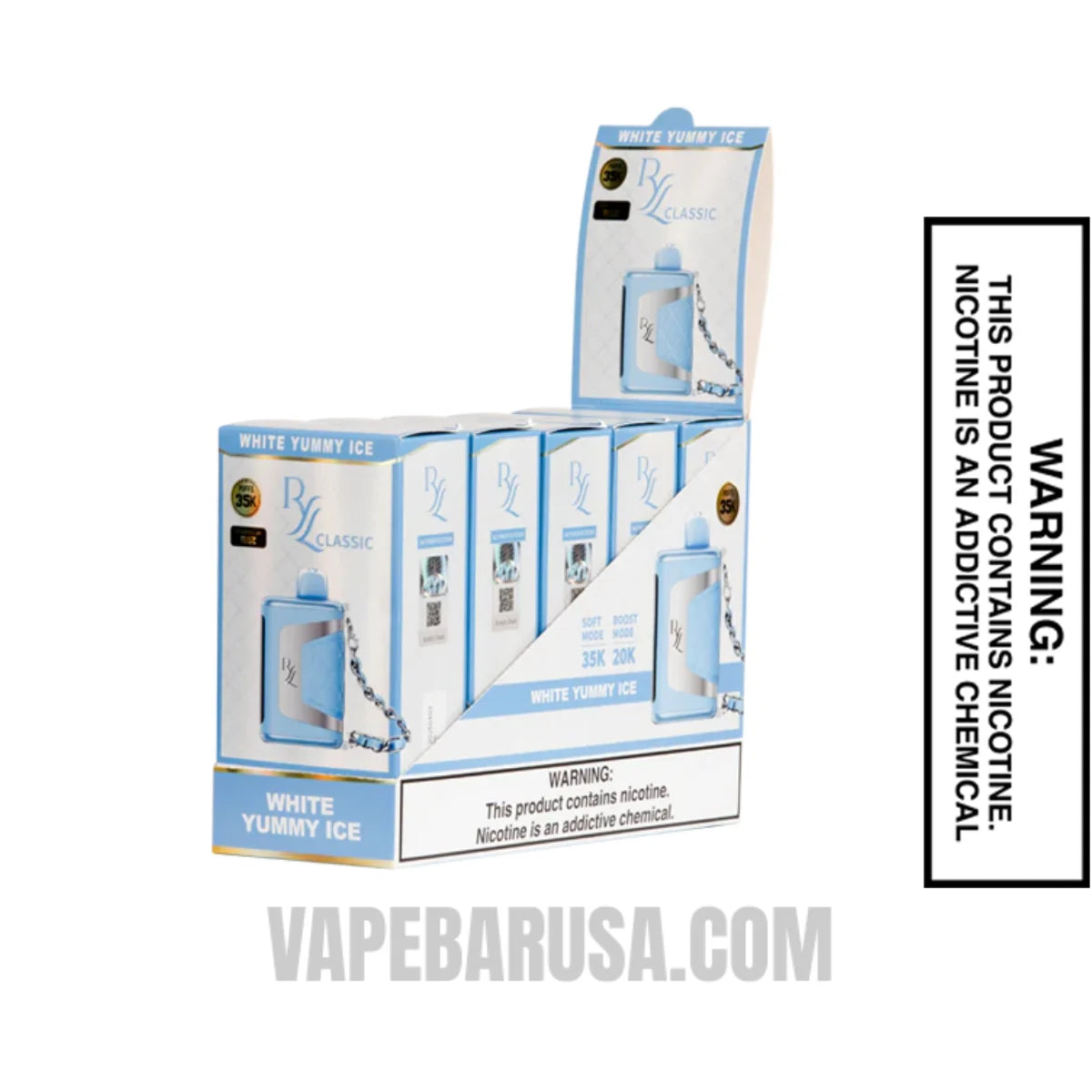 White Yummy Ice RAZ RYL Disposable Vape | Vape Bar USA White Yummy Ice RAZ RYL Disposable Vape | Vape Bar USA