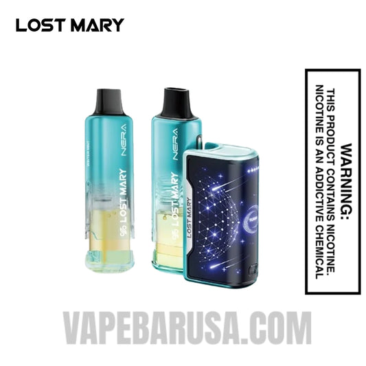 Miami Mint & Winter Mint Lost Mary Nera Fullview 70K Disposable Vape Kit
