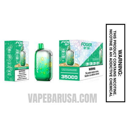 Wintergreen Foger Bit 35K Disposable Vape With Bundle Pack